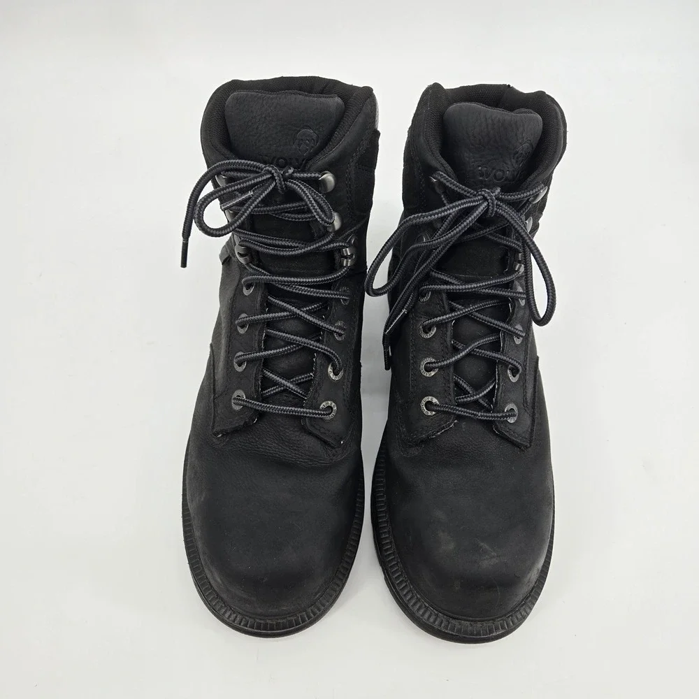Wolverine Raider II Waterproof Steel Toe Work Boot‎ 12M Black Leather Utility